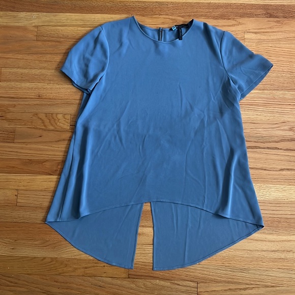 BCBG Nalia Light Blue Blouse - Picture 3 of 11